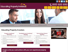 Tablet Screenshot of educatingpropertyinvestors.com.au